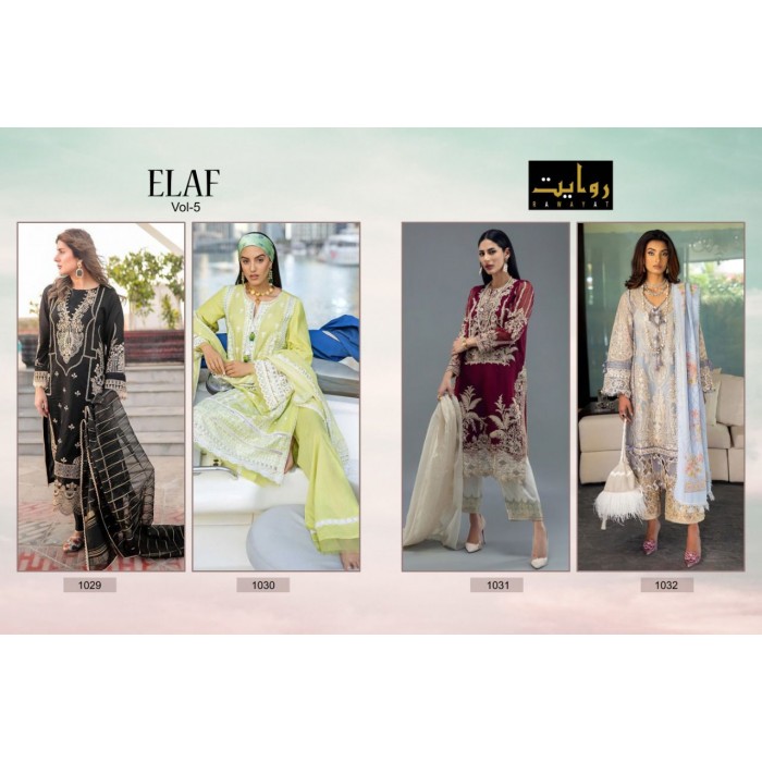 Rawayat Elaf Vol 5 Luxury Lawn Vol 5 Salwar Suits